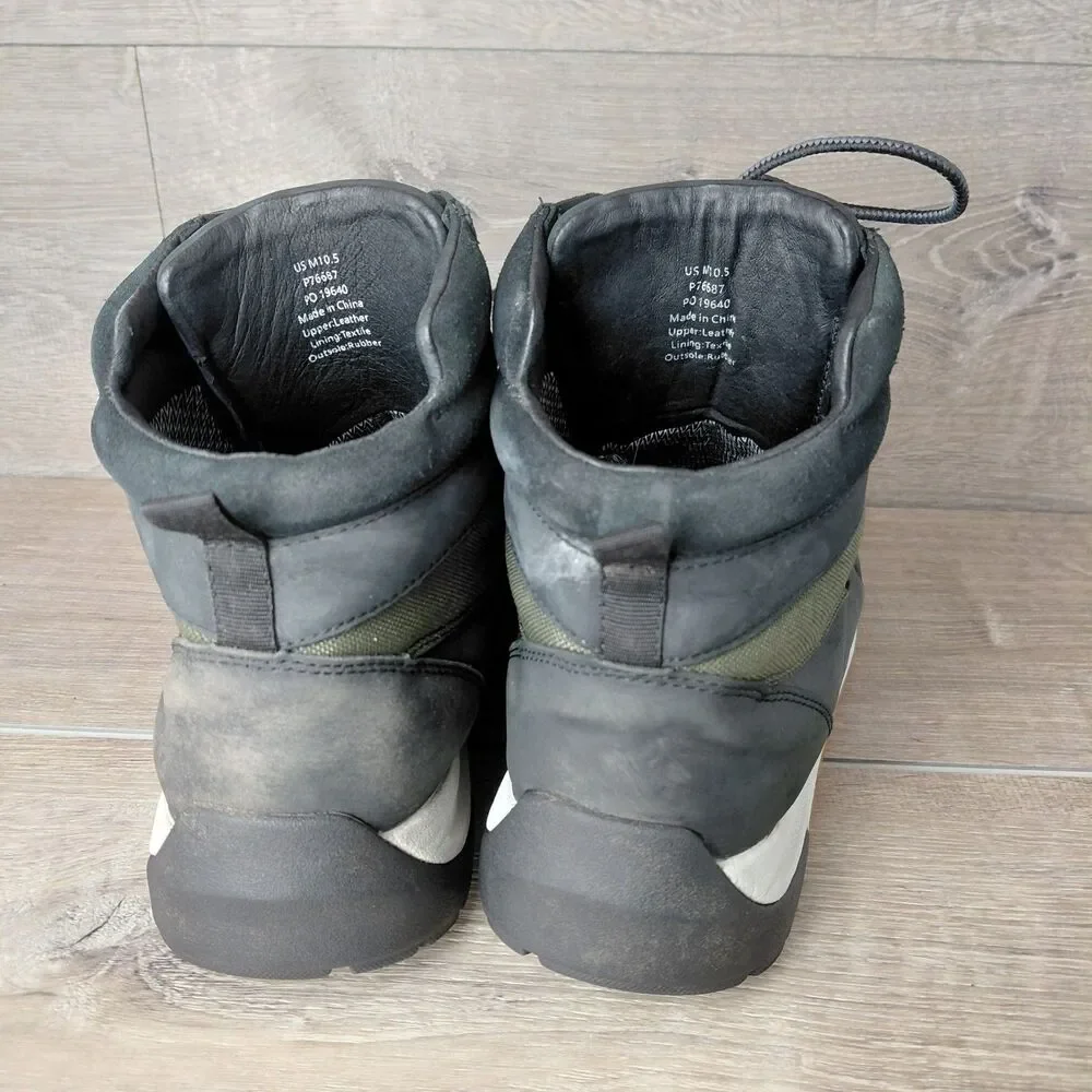 Huckberry Boots Mens 10.5 Black Leather All Weather Overland Mid Outdoor Hiking